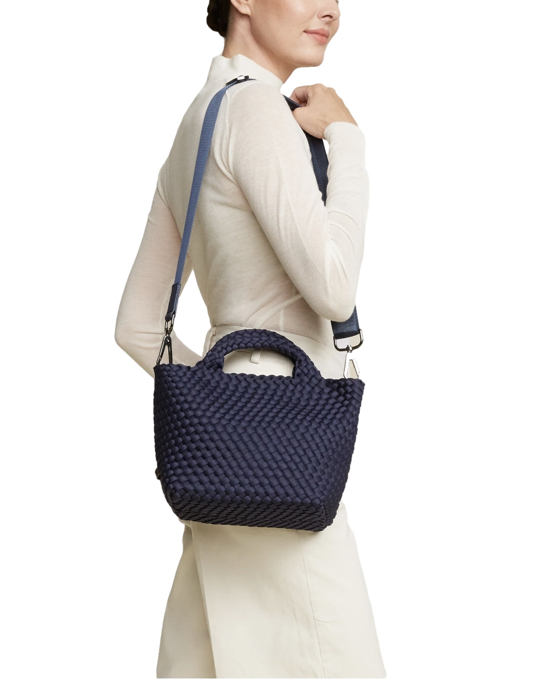 Naghedi St. Barths Small Tote Ink Blue Veske Mørkeblå - modostore.no