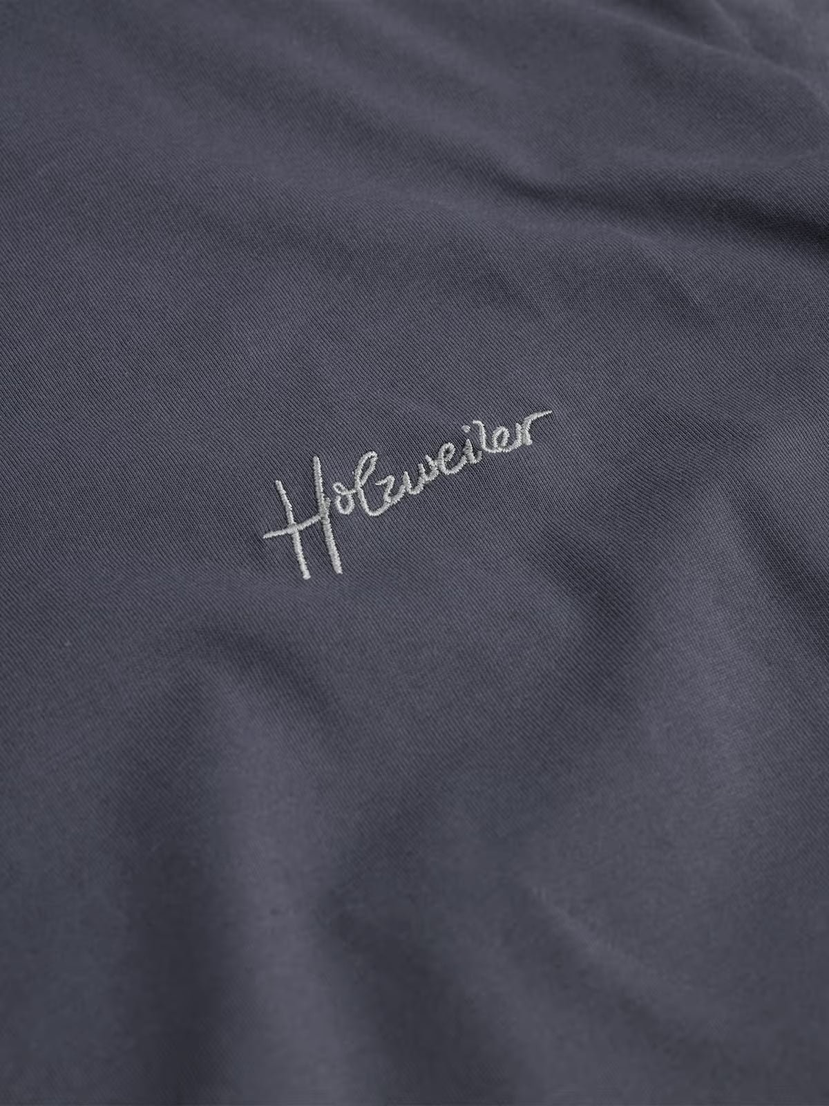 Holzweiler Tucker Embroidery Tee T-shirt Grå - modostore.no