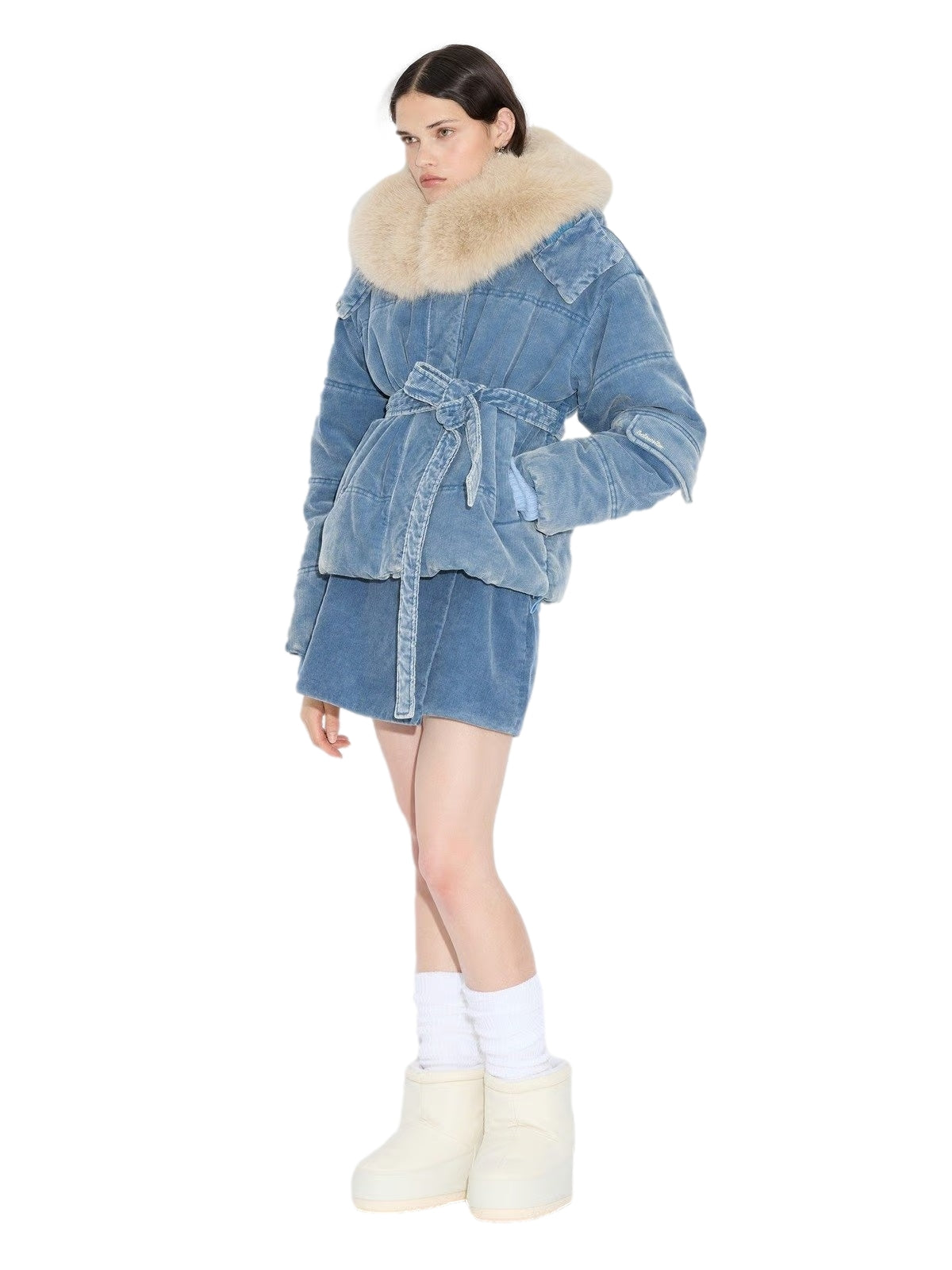Holzweiler Steilia Corduroy Jacket Jakke Lyseblå - modostore.no