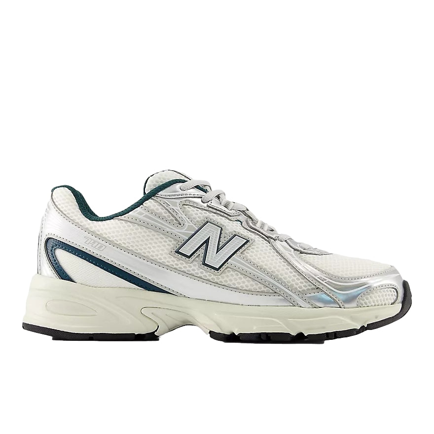New Balance U 740 2EL Sko Off-White/Grønn - modostore.no