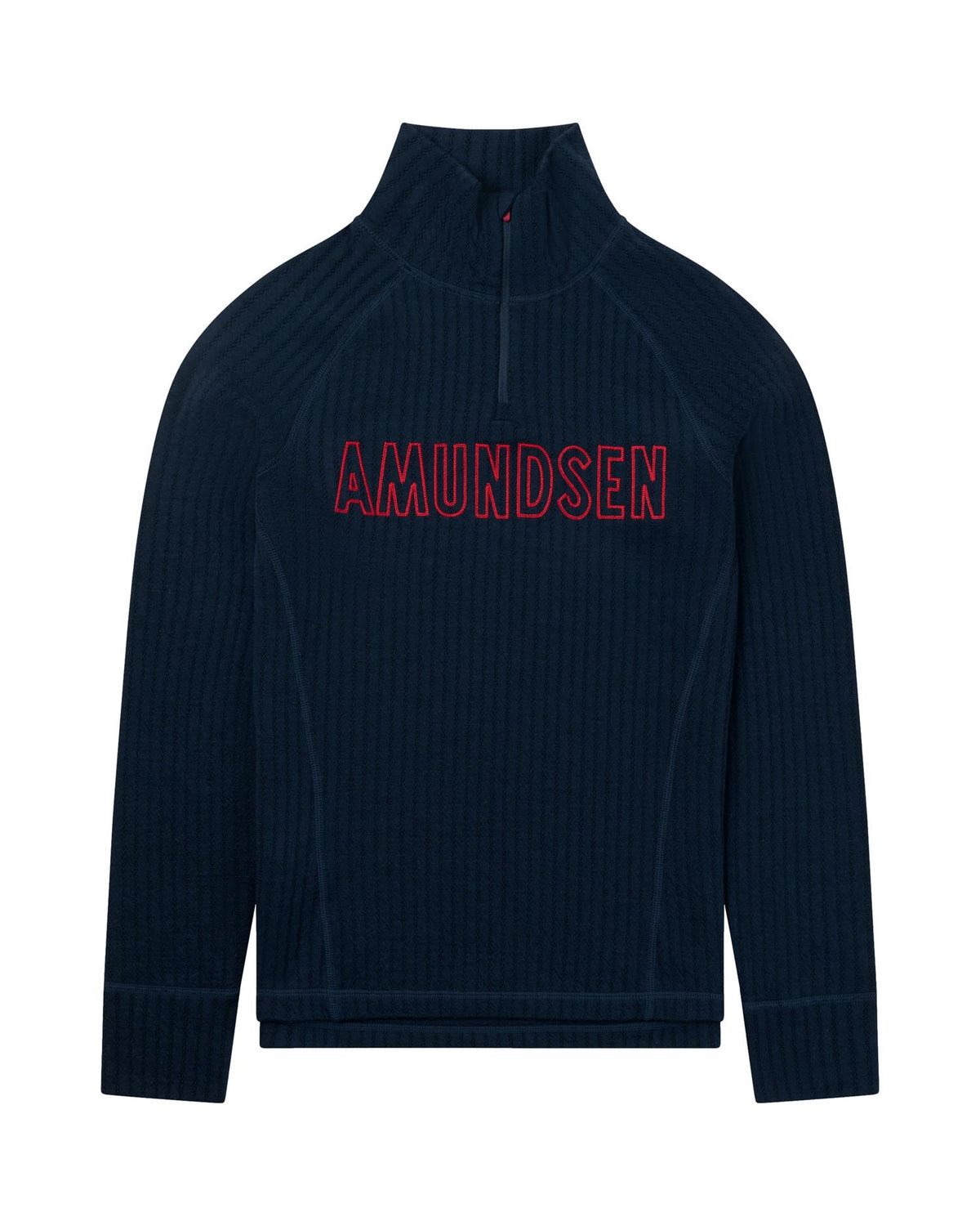 Amundsen Hero's Hide Half Zip Womens Ullundertøy Mørkeblå
