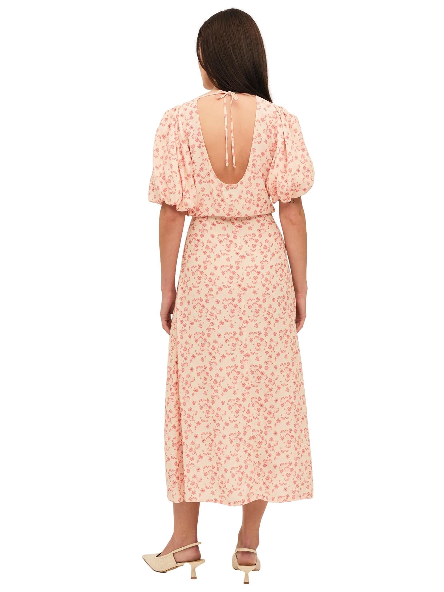 Once Untold Athilda Dress Kjole Beige Og Rosa - modostore.no