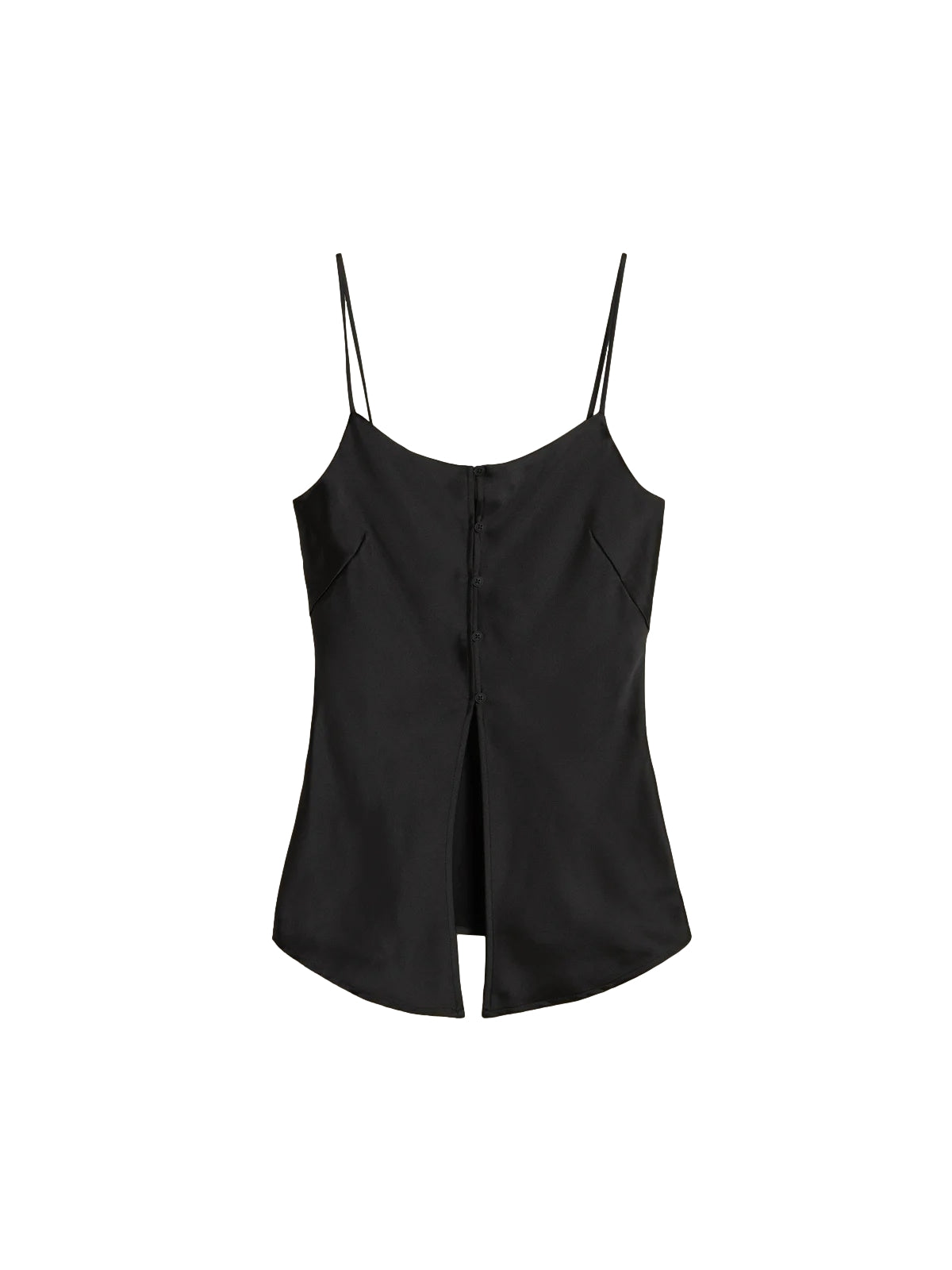 Holzweiler Emilia Button Top Topp Sort