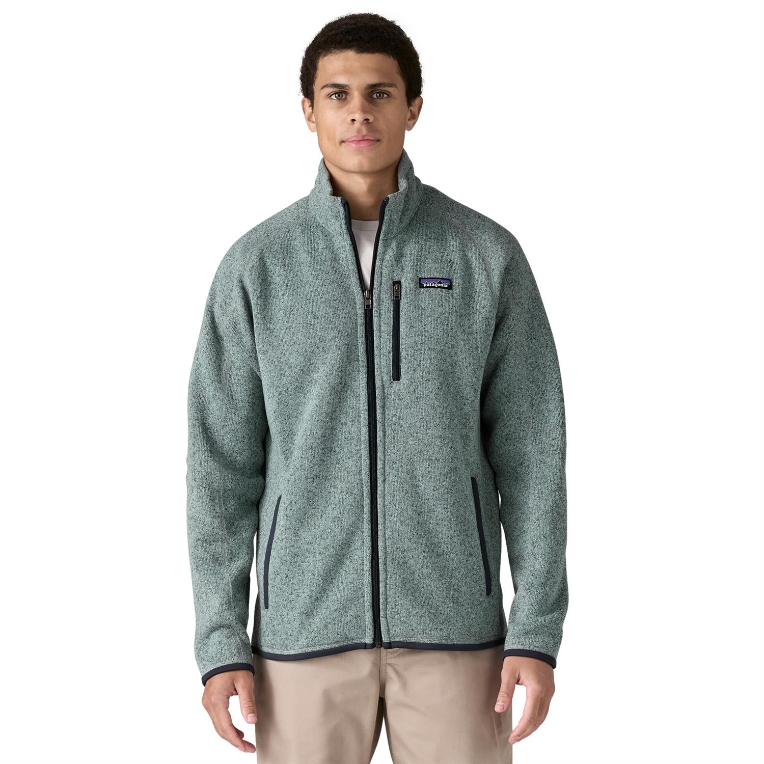 Patagonia M Better Sweater Jacket Thermal Blue Jakke Lys Blå Melert