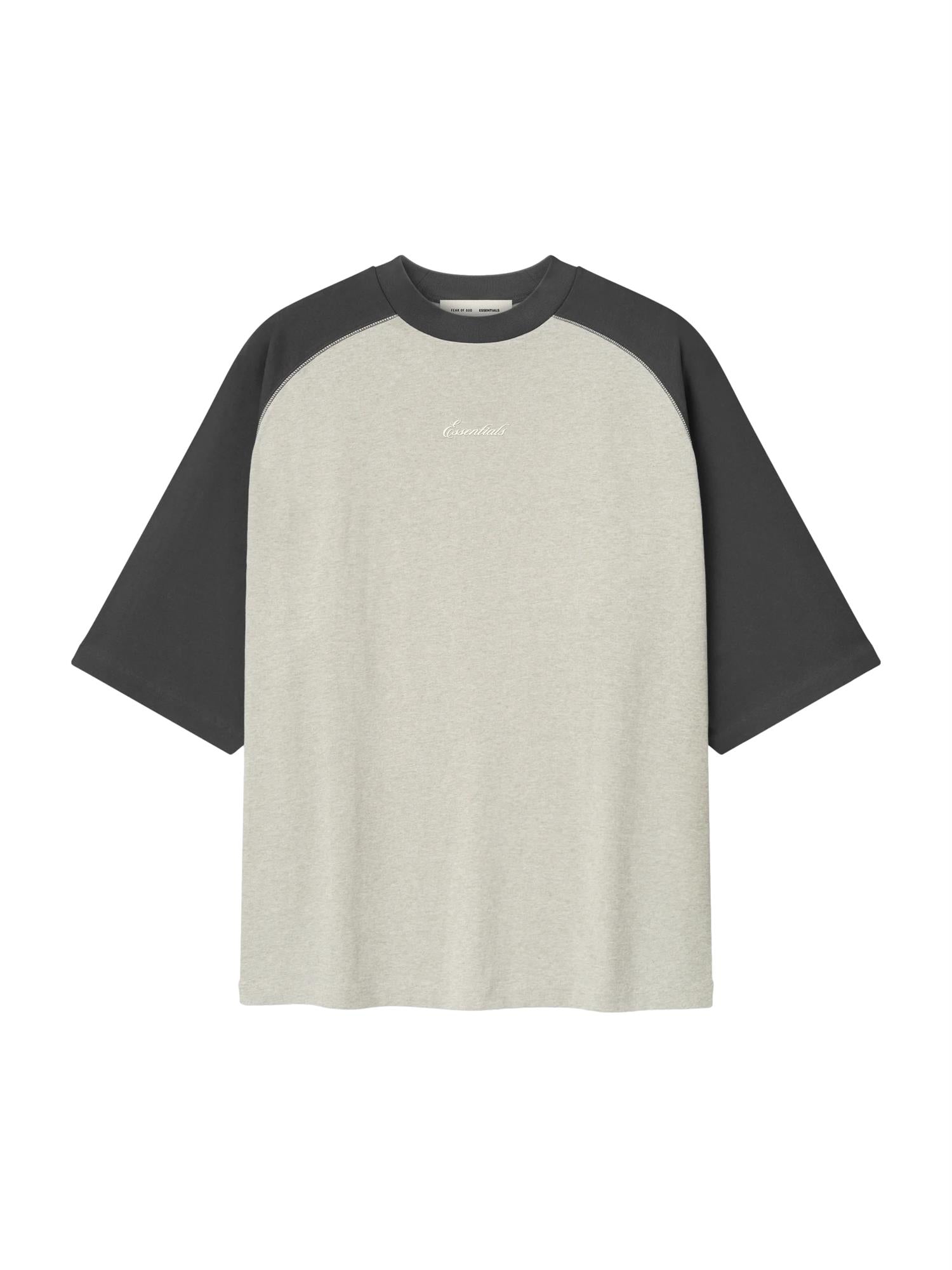 Fear of God Essentials Signature Baseball Tee T-shirt Mørkegrå - modostore.no