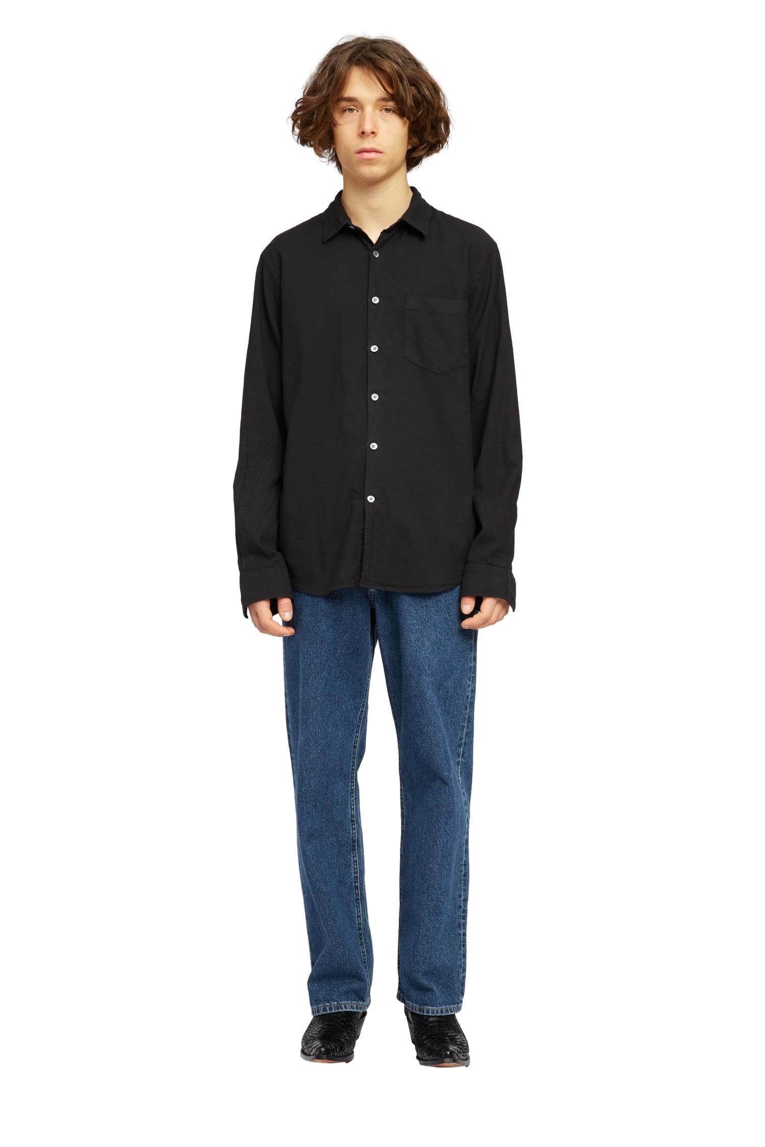 Livid West Black Skjorte Sort - modostore.no