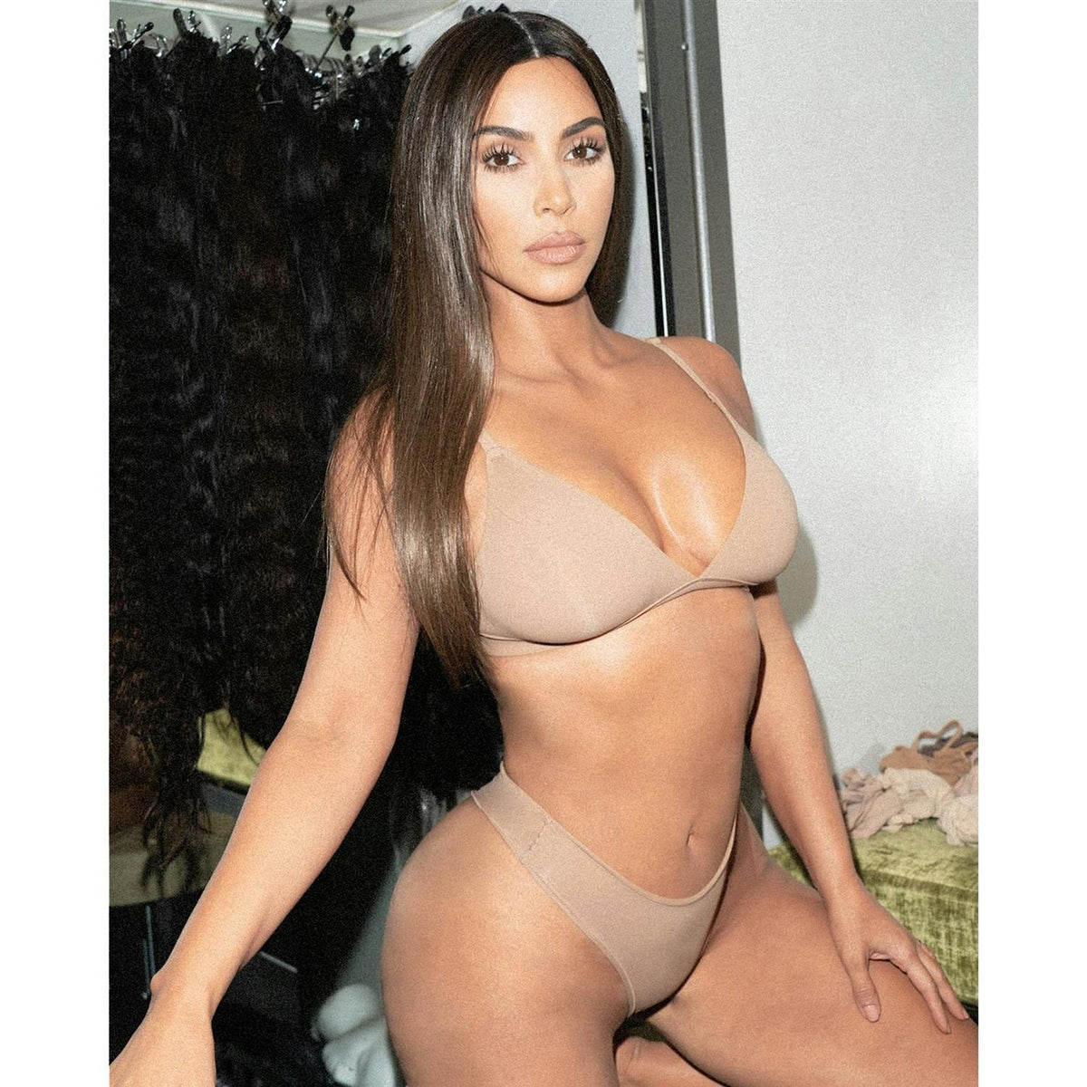 SKIMS Fits Everybody Triangle Bralette Sienna Undertøy Brun/Beige