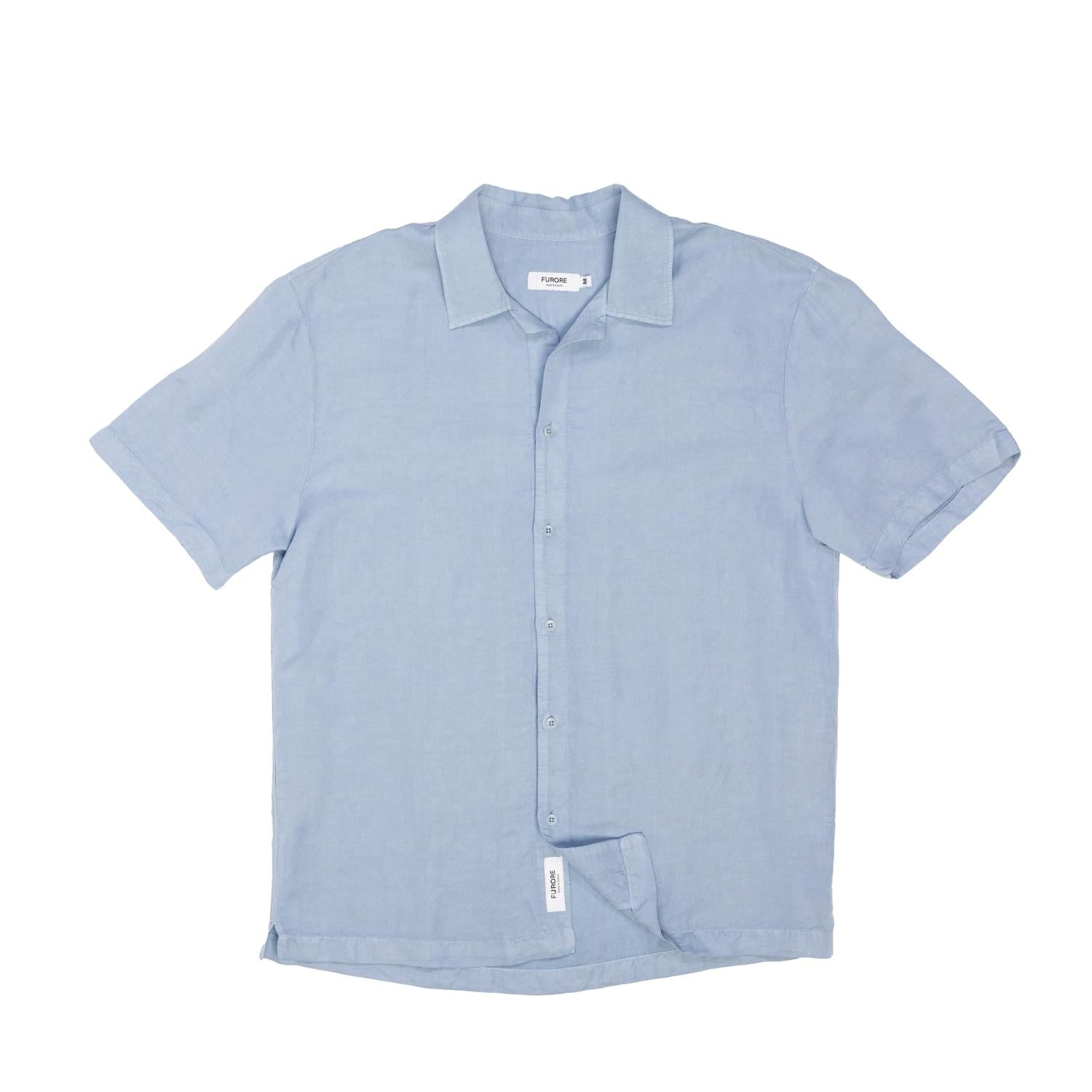 Furore Hill Short Sleeve Skjorte Gråblå - modostore.no