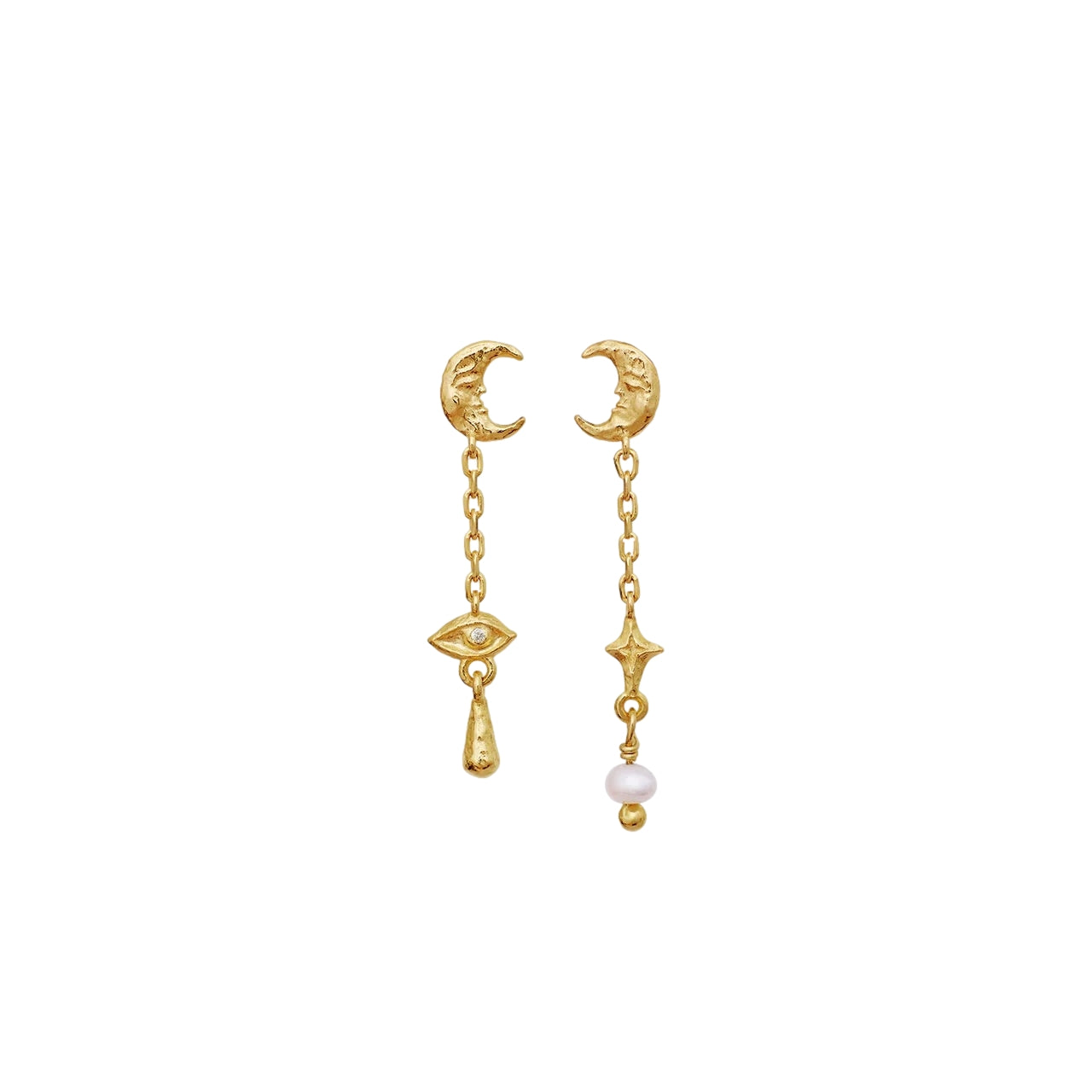 Maanesten Beatrice Earrings Øredobber Gull