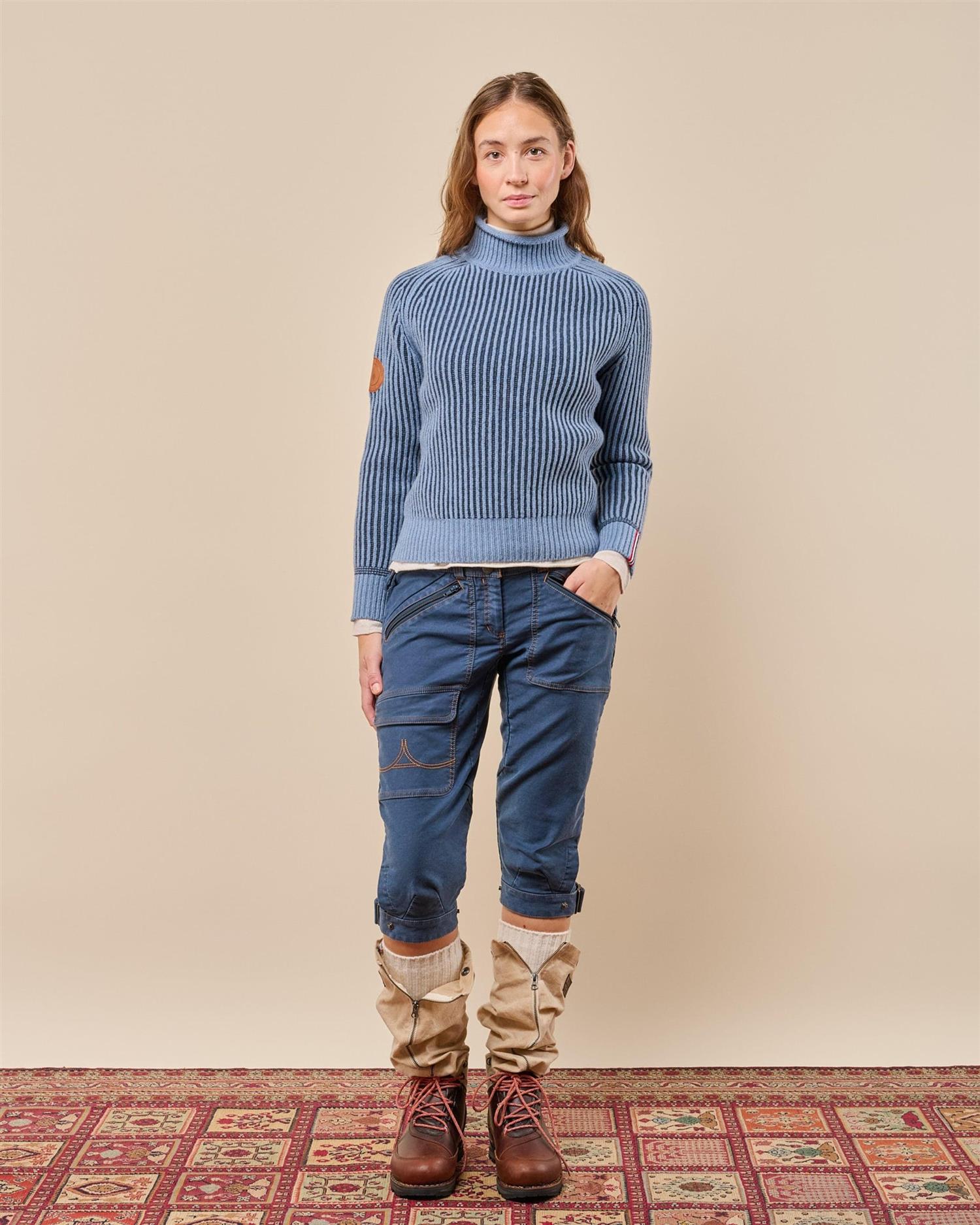 Amundsen Gard Sweater Womens Genser Blå Striper