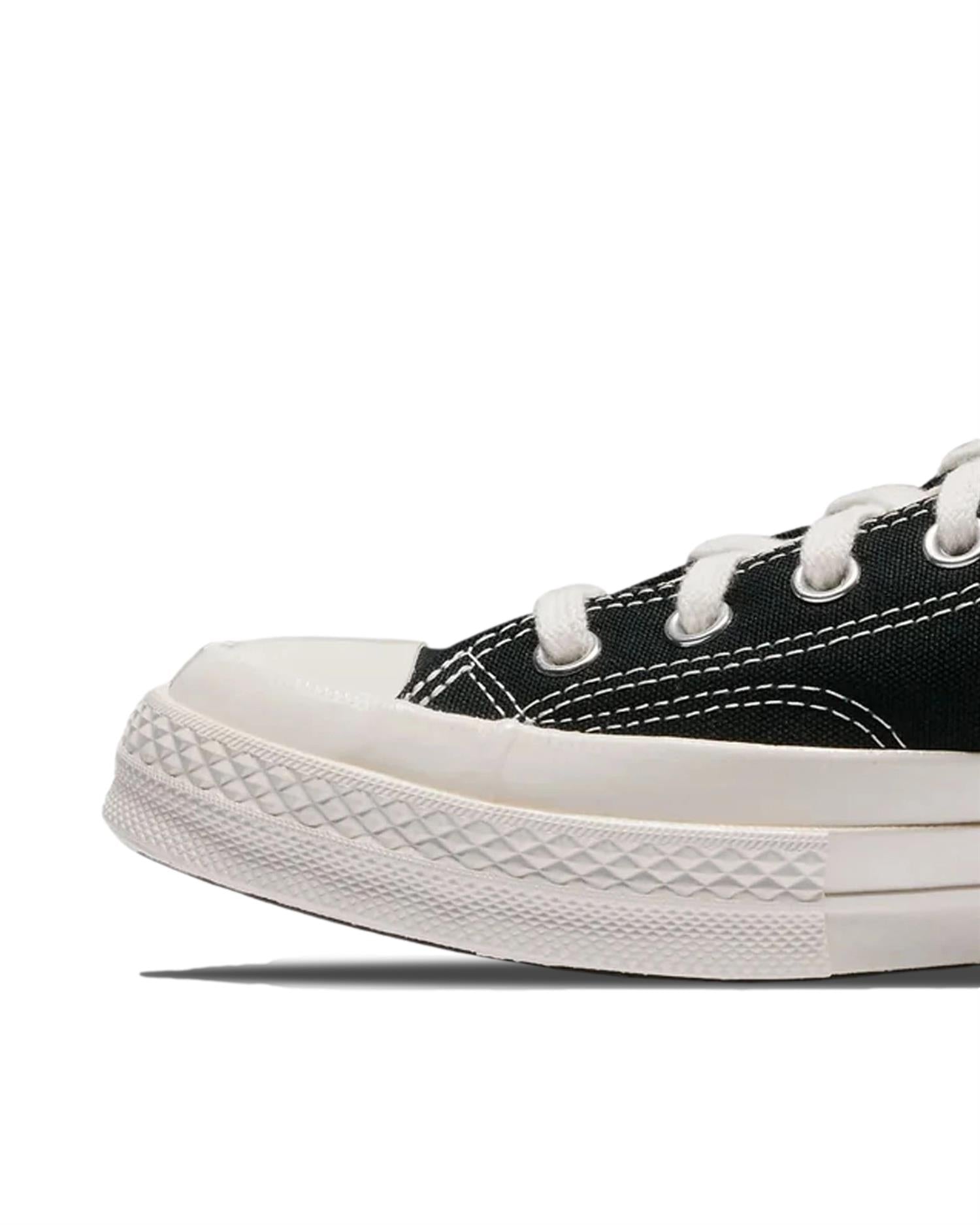 Comme des Garcons Play CT70 Small red heart LOW top Sko Sort