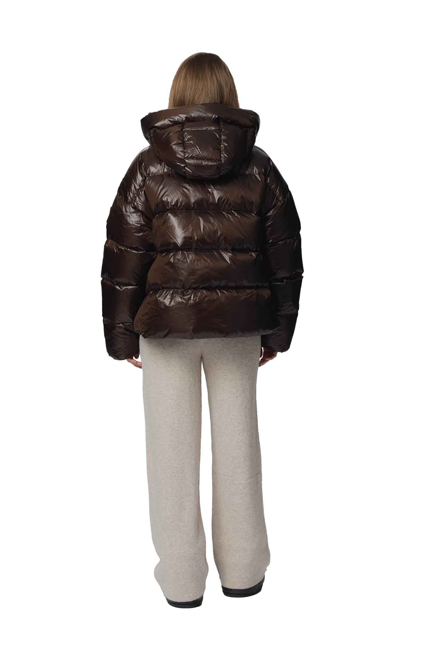 CAYA Ginny Short Coffee Jakke Mørkebrun - modostore.no