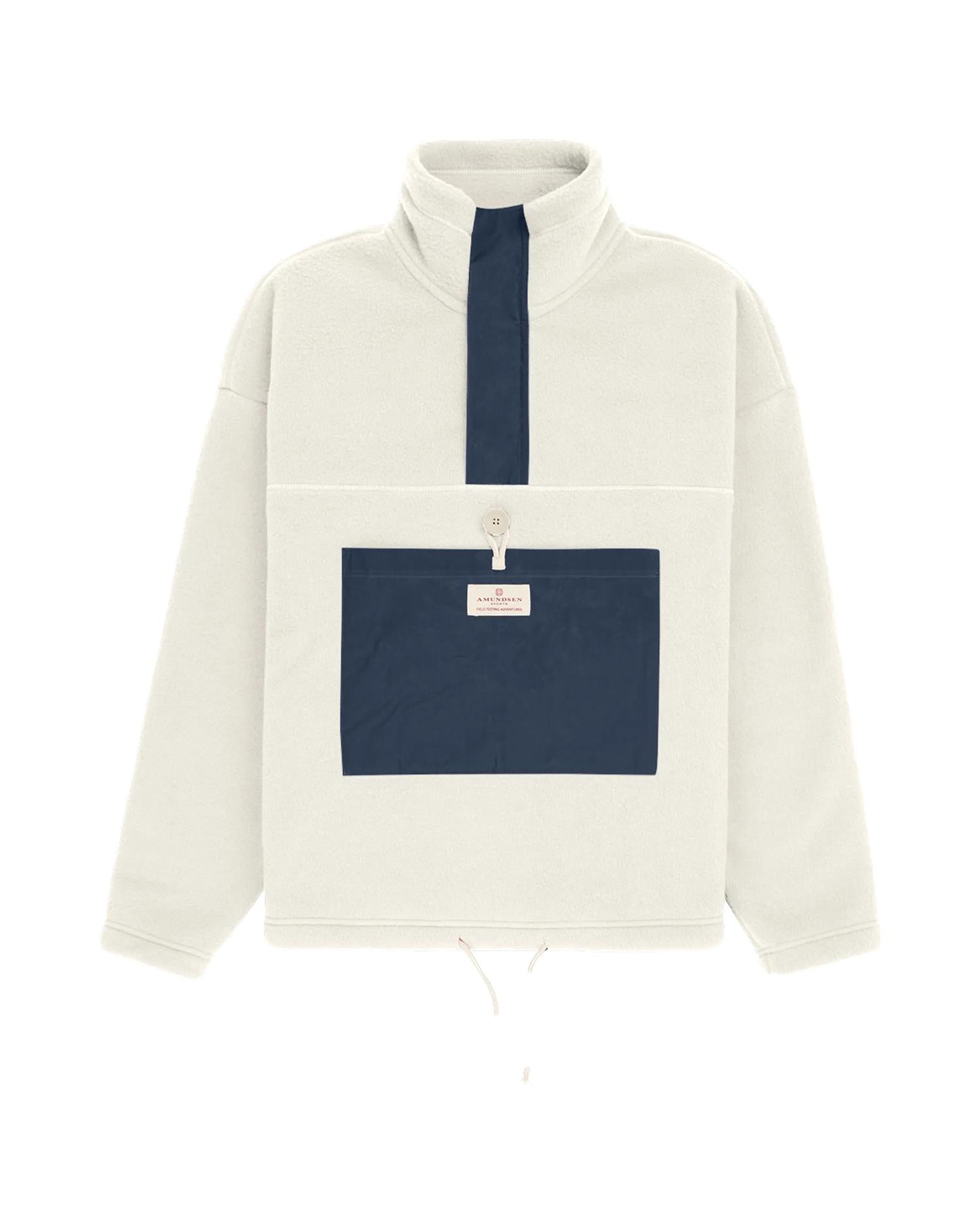 Amundsen V-bond Waxed Fleece Womens Genser Hvit