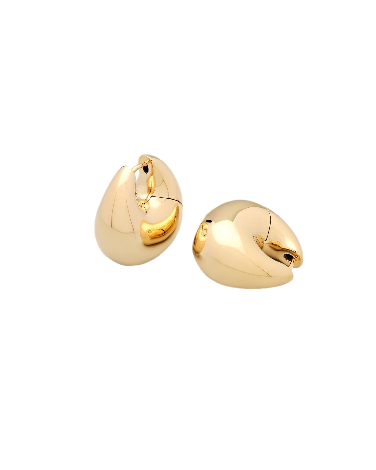 Tom Wood Bao Hoops Large Gold Øredobber Gull