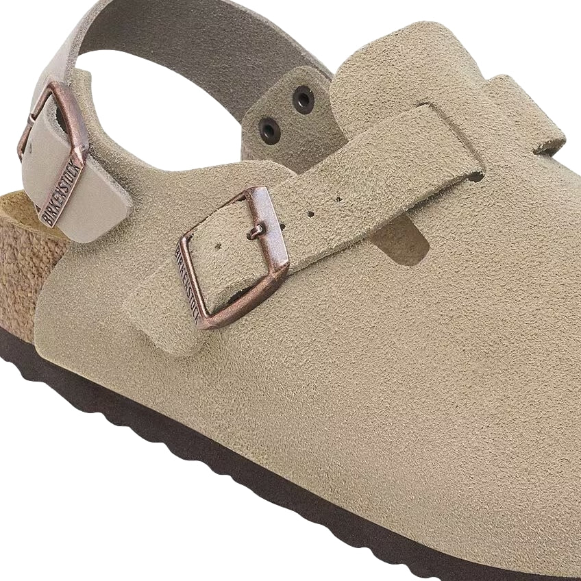 Birkenstock Tokio Suede Narrow Taupe Sko Taupe - modostore.no