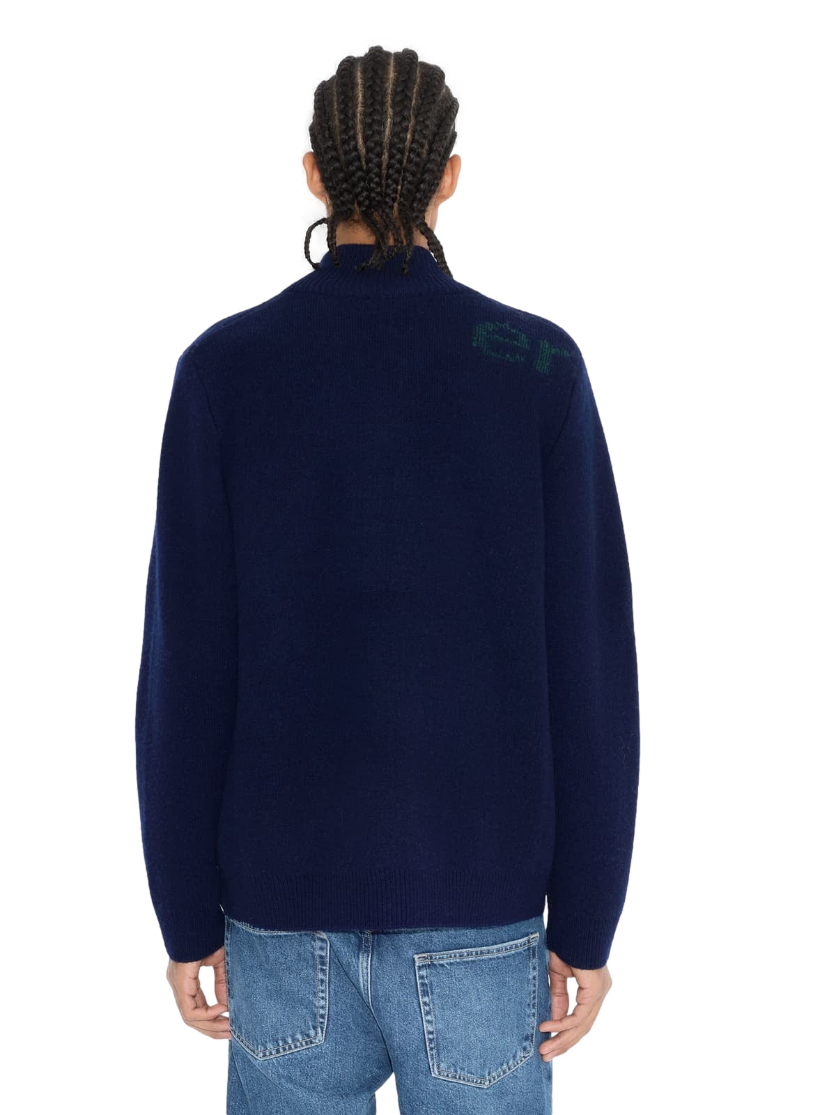 Holzweiler Haza Logo Zip-Up Cardigan Cardigan Marine