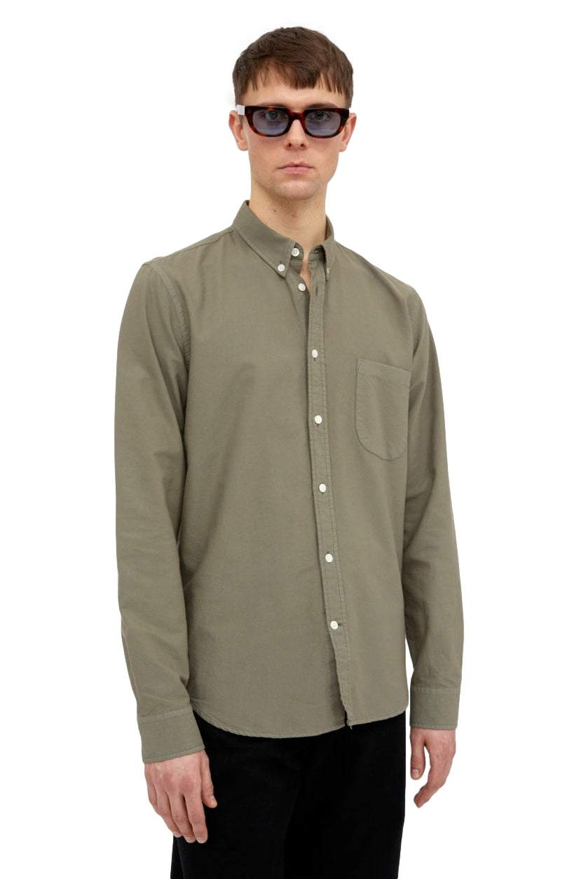 Livid Cassidy Olive Oxford Skjorte Oliven - modostore.no