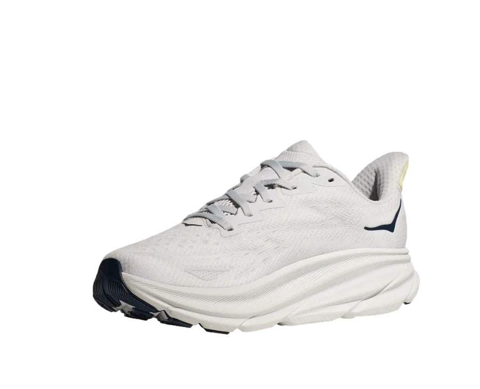 HOKA W Clifton 9 Sko Hvit Og Mørkeblå - modostore.no