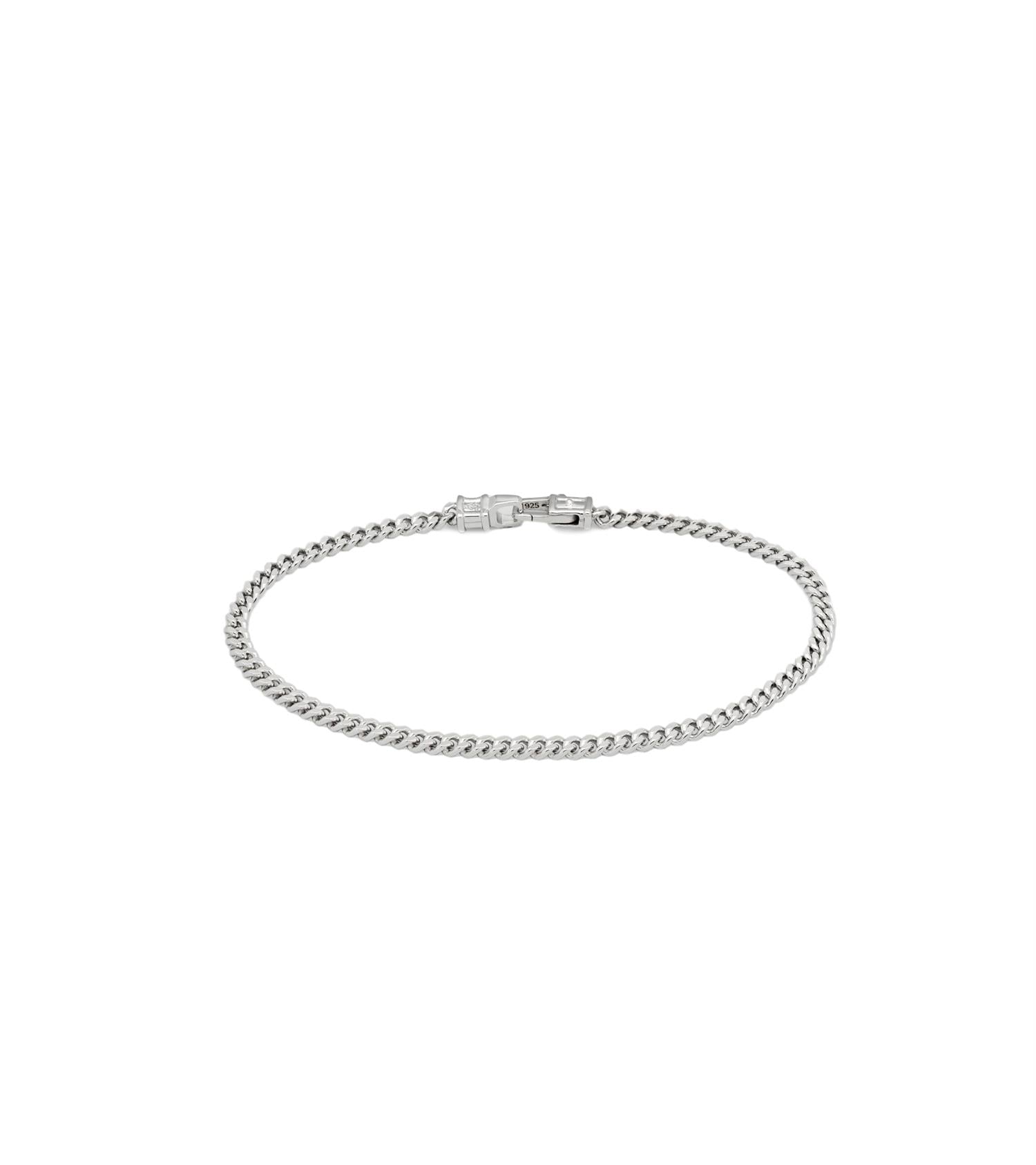 Tom Wood Curb Bracelet M Armbånd Sølv - modostore.no