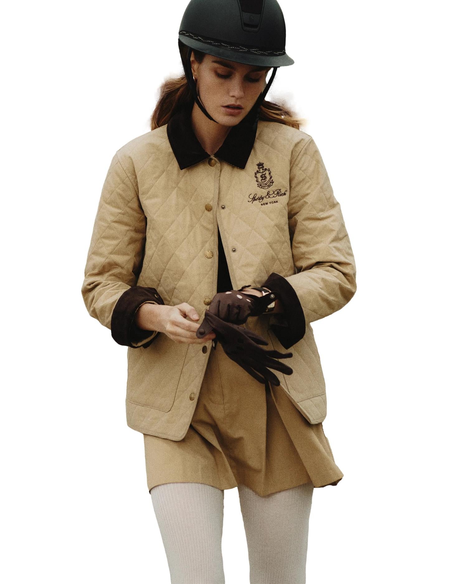 Sporty & Rich Vendome Quilted jacket Jakke Beige - modostore.no