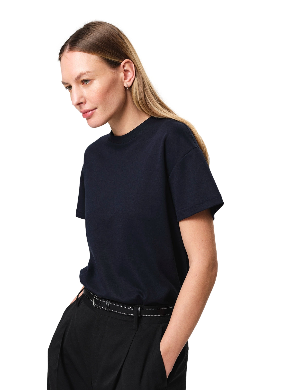 Julie Josephine Alexa Tee T-shirt Mørkeblå