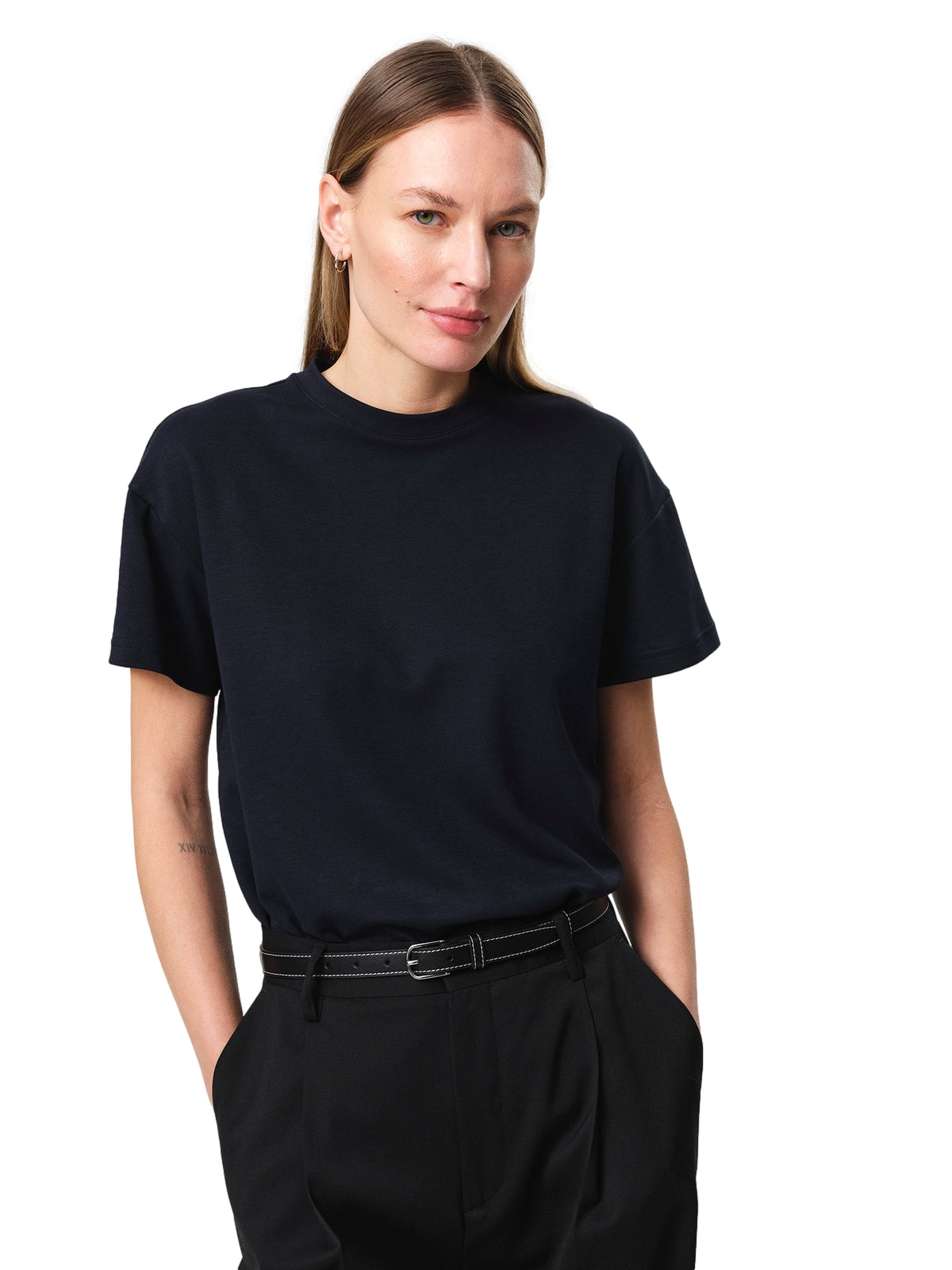 Julie Josephine Alexa Tee T-shirt Mørkeblå