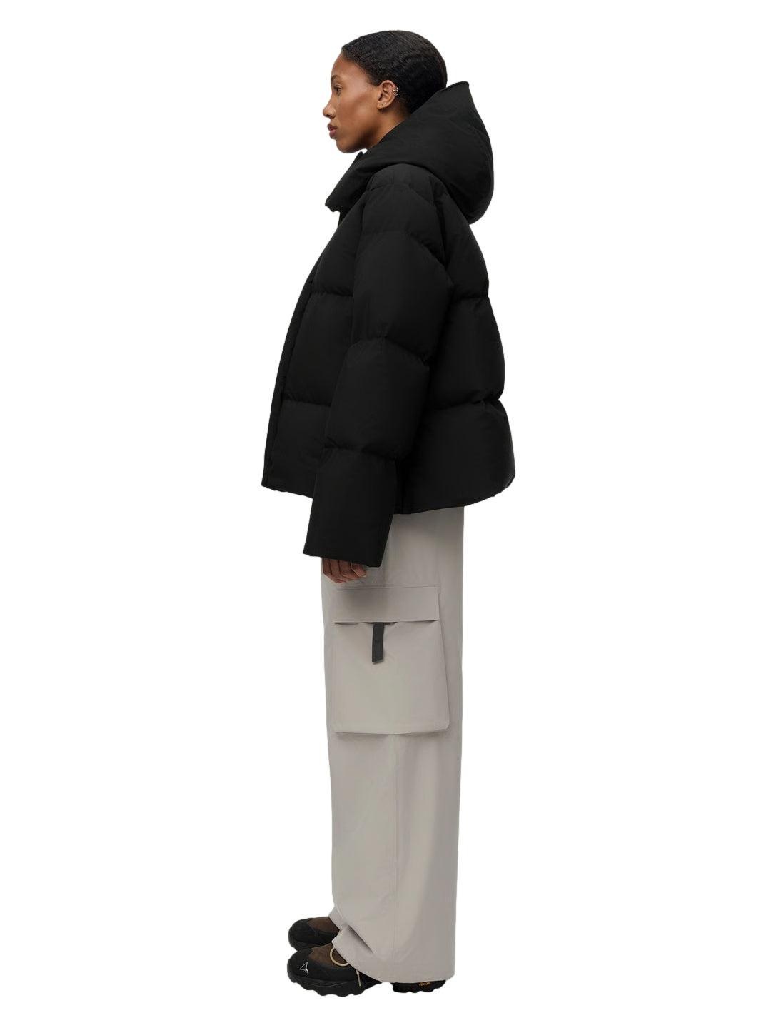 Blæst Selje Down Jacket Black Jakke Sort
