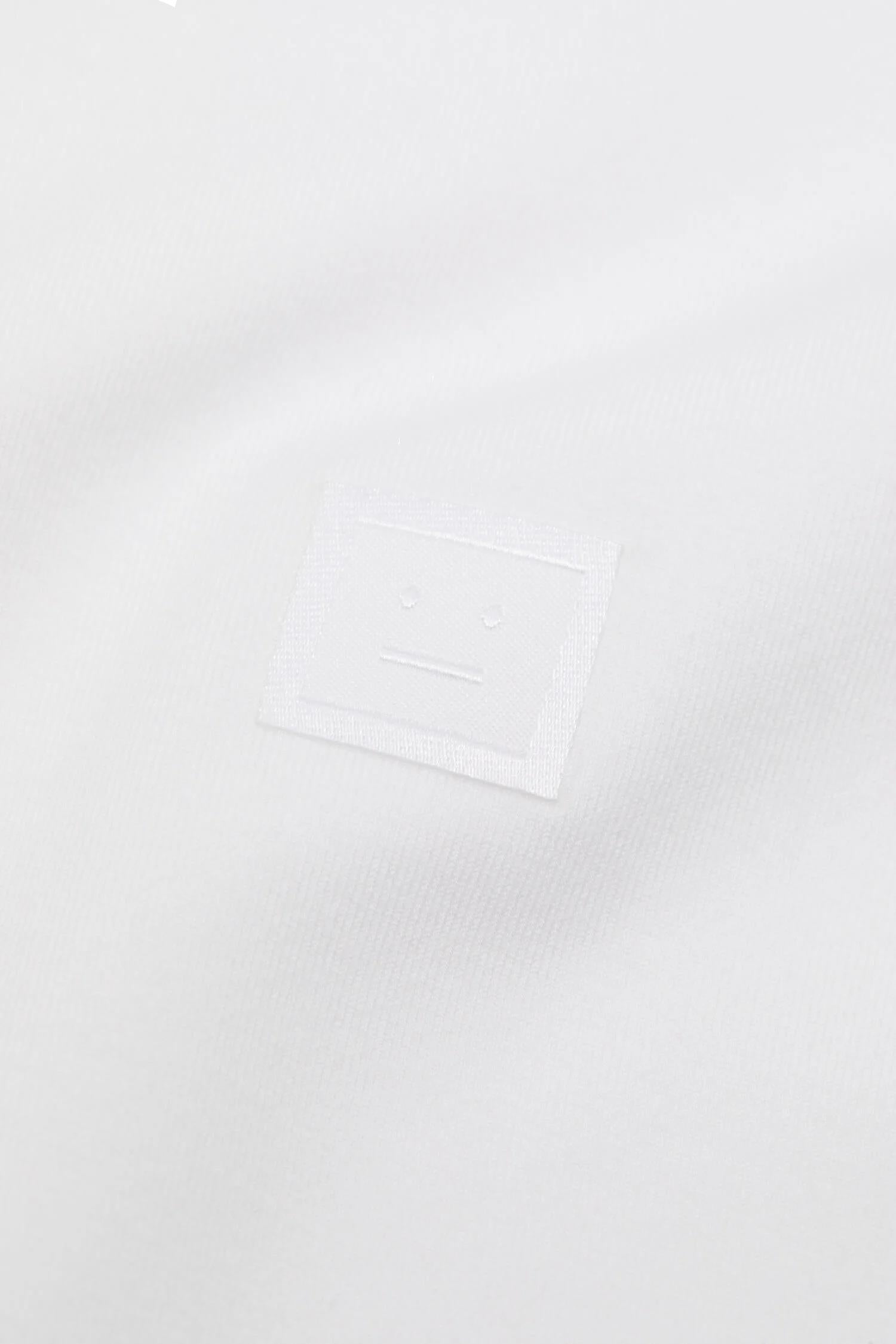 Acne Regular Fit Face T-Shirt T-shirt Hvit - modostore.no