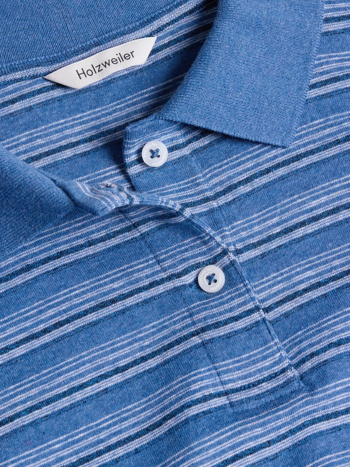 Holzweiler Sunny Polo Genser Blå Mønster - modostore.no