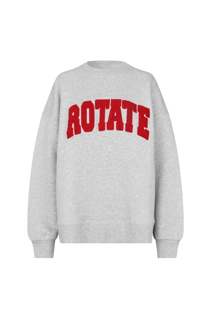 ROTATE Heavy Sweat Crewneck Genser Lysegrå