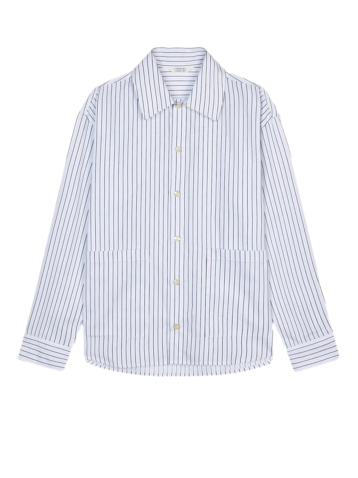 Libertine Libertine Venture Skjorte Black Blue Stripe
