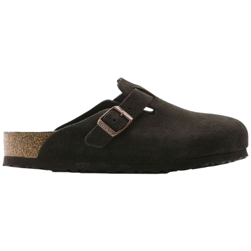 Birkenstock Boston Suede Narrow Mocca Sko Brun