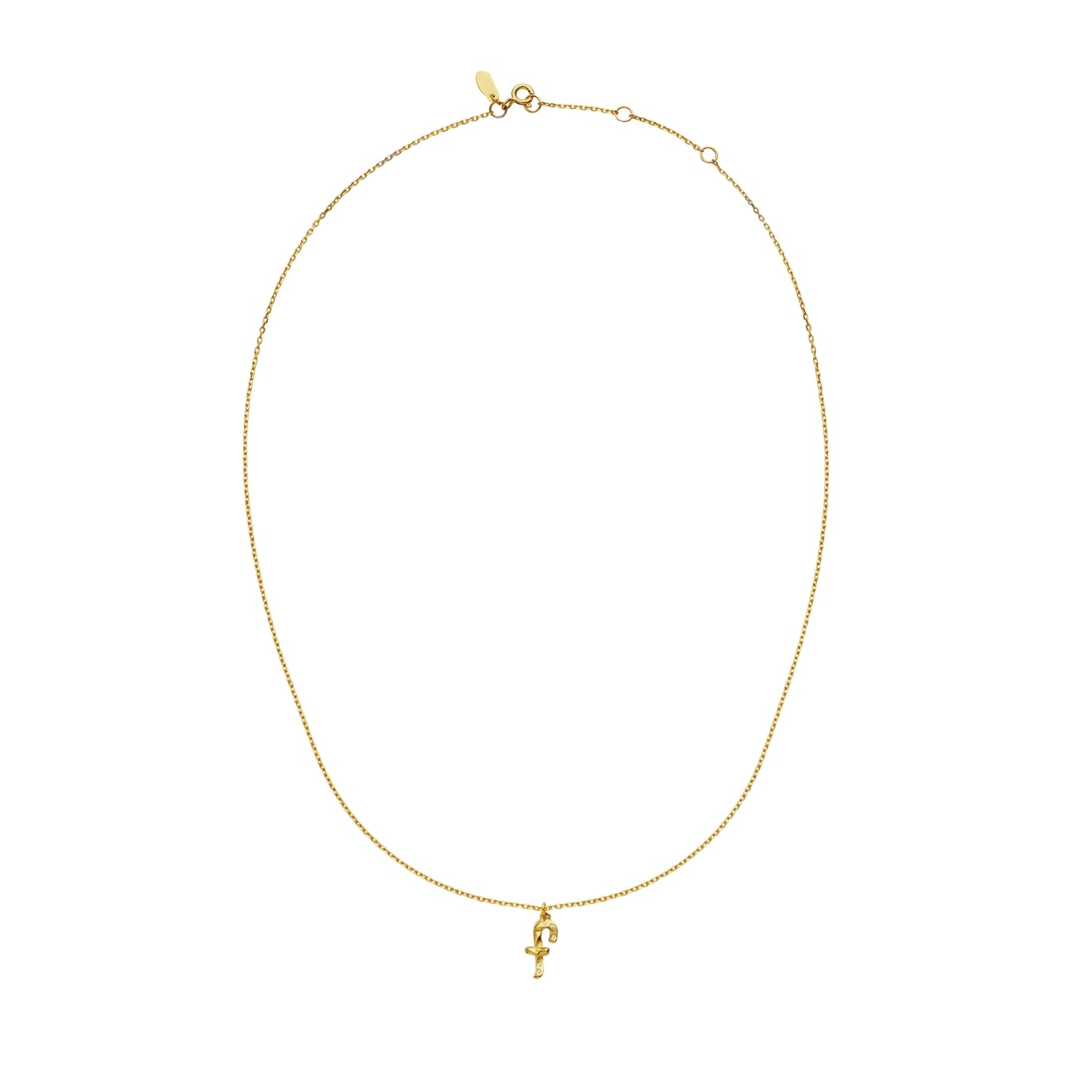 Maanesten F Alphabet Smykke Gull - modostore.no