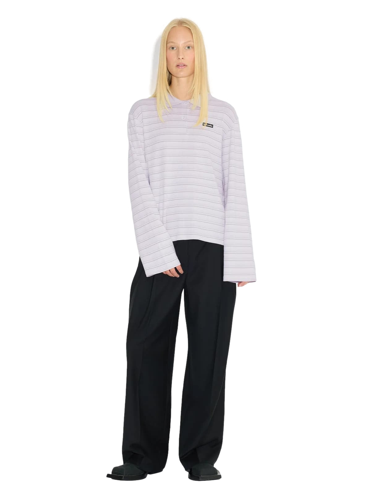 Holzweiler Sunny Polo Lt. Purple Stripes Genser Lyselilla