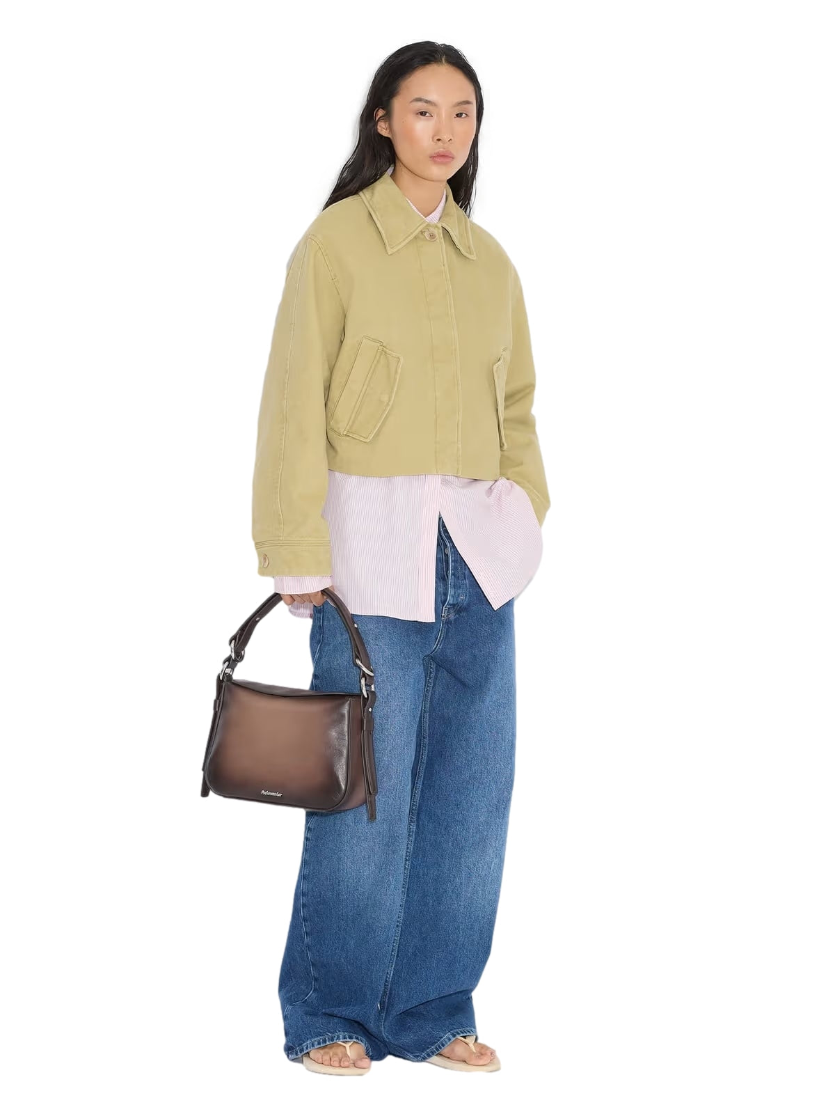 Holzweiler Bud Leather Bag Midi Veske Mørkebrun - modostore.no