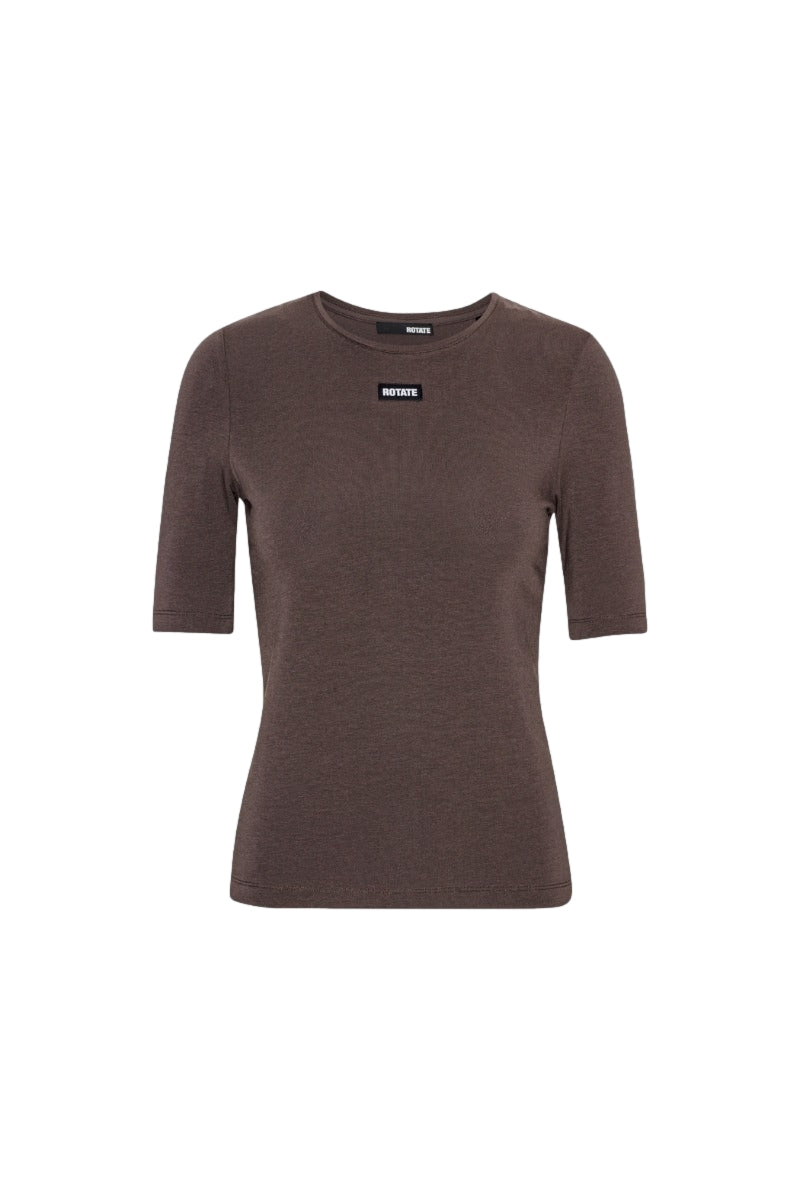 ROTATE Short Sleeve T-Shirt T-shirt Brun