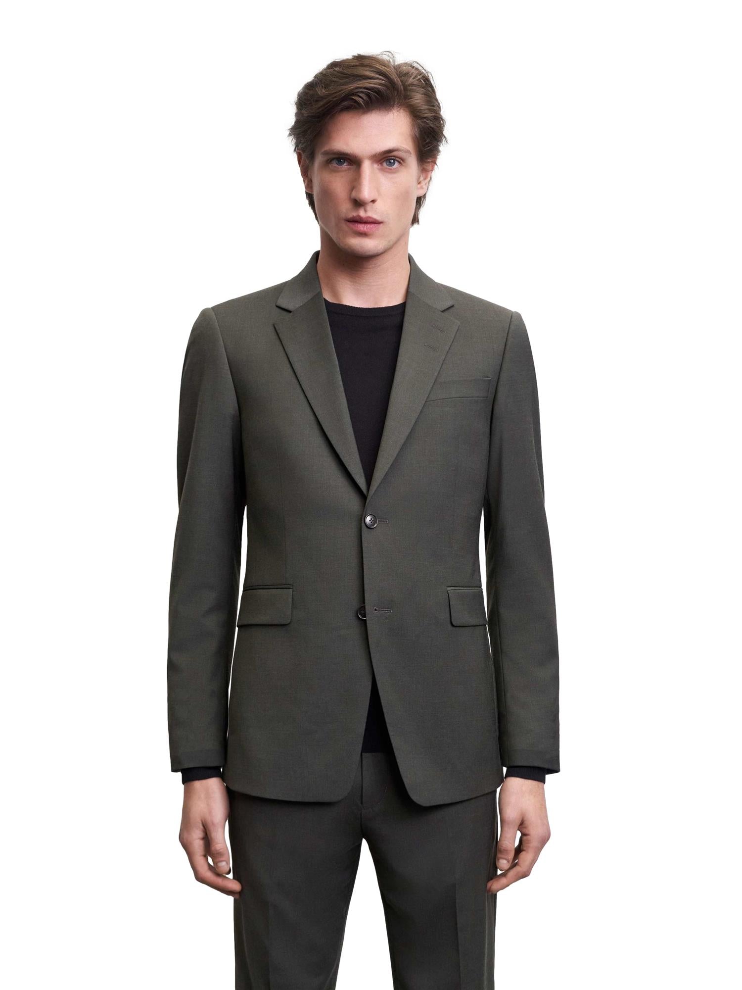 Tiger of Sweden Justins Travel Suit Blazer Dressjakke Mørkegrønn - modostore.no