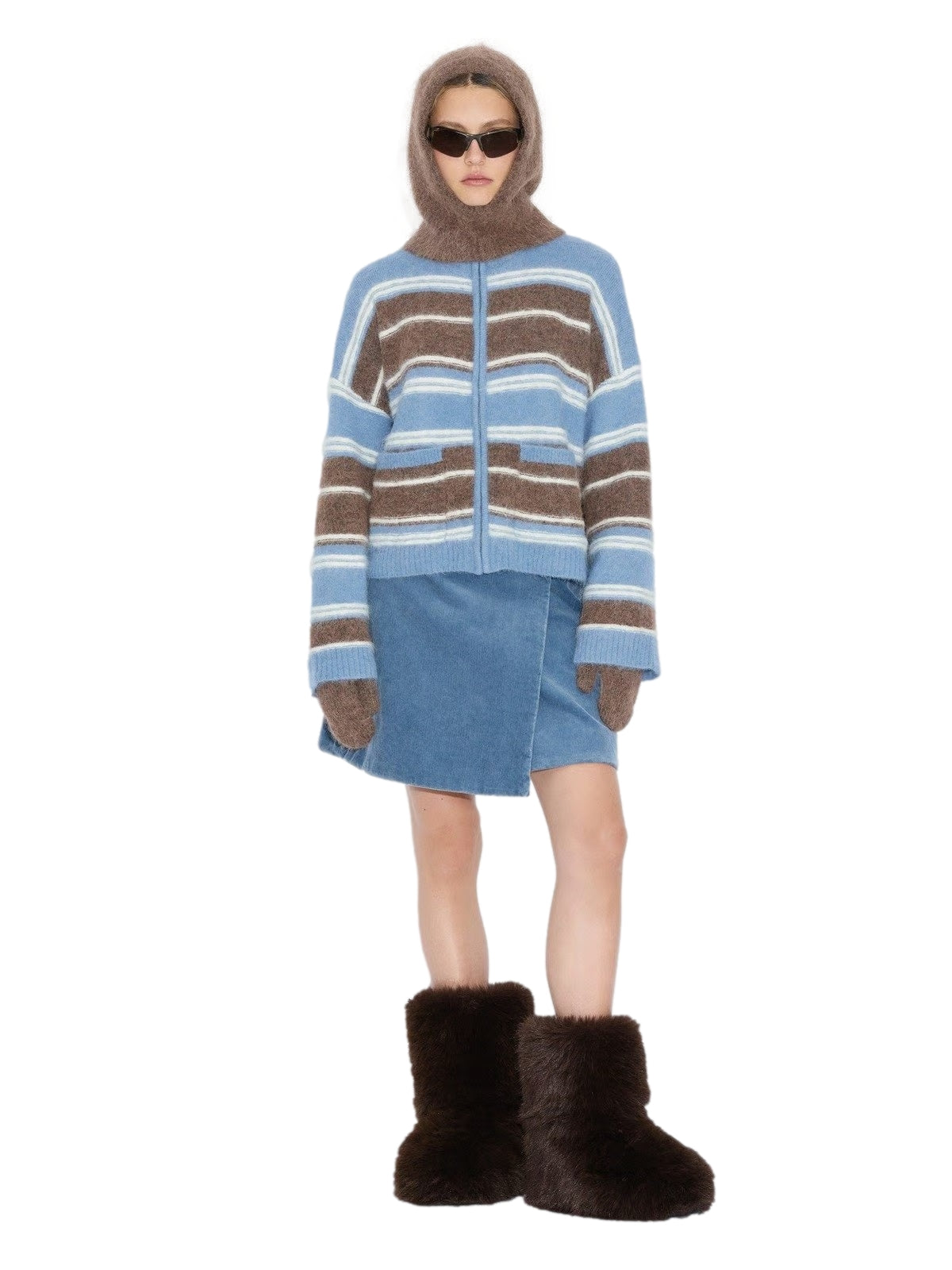 Holzweiler Tine Fluffy Balaclava Balaclava Brun - modostore.no