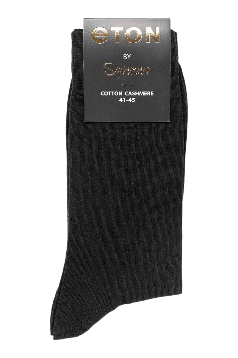 Eton Eton Cotton Cashmere Sokker Sort - modostore.no