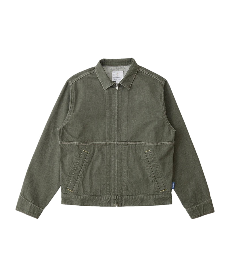 Gramicci JAPANESE SLUB DENIM JACKET Jakke Grønn