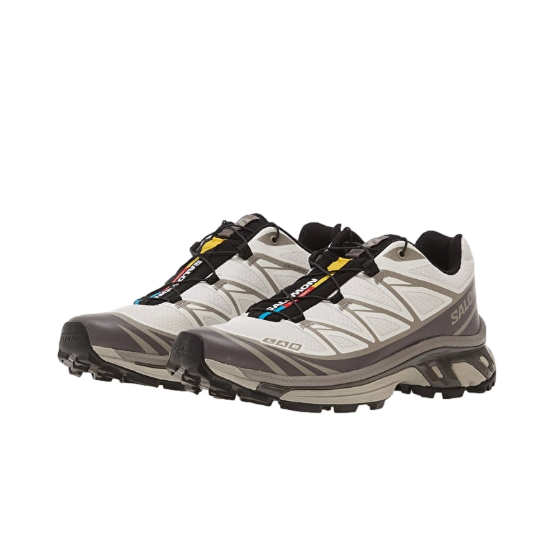 Salomon XT-6 White/Excalibur/Paloma Sko Grå