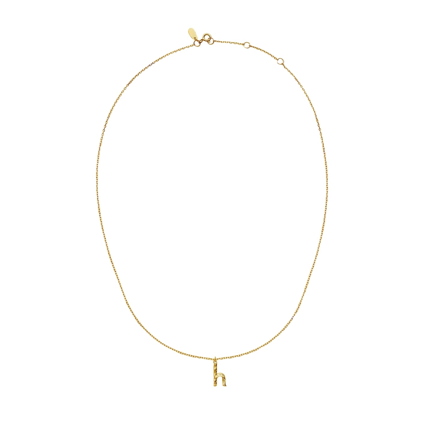 Maanesten H Alphabet Smykke Gull - modostore.no