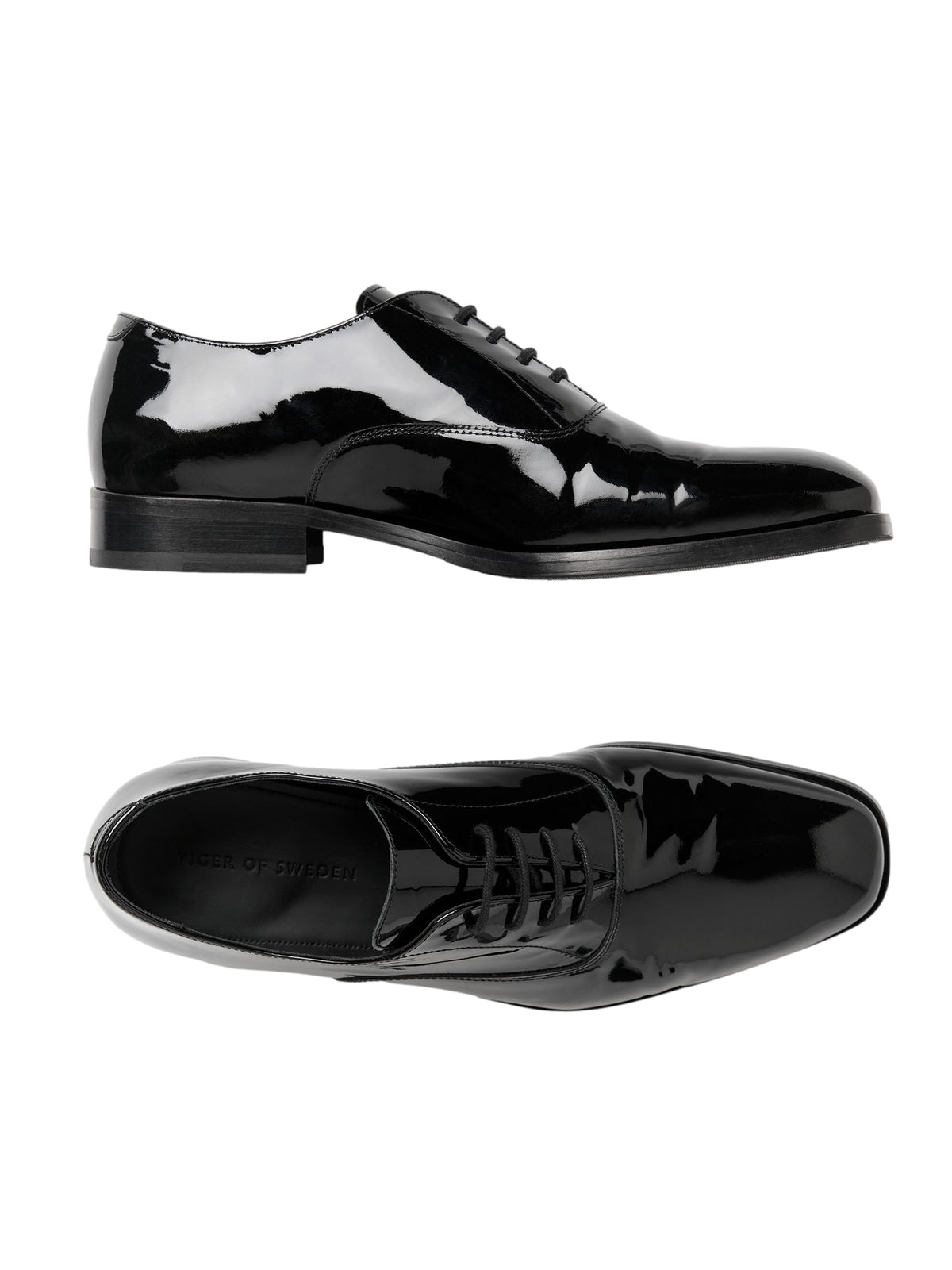 Tiger of Sweden Casu Oxford Patent Shoe Sko Sort