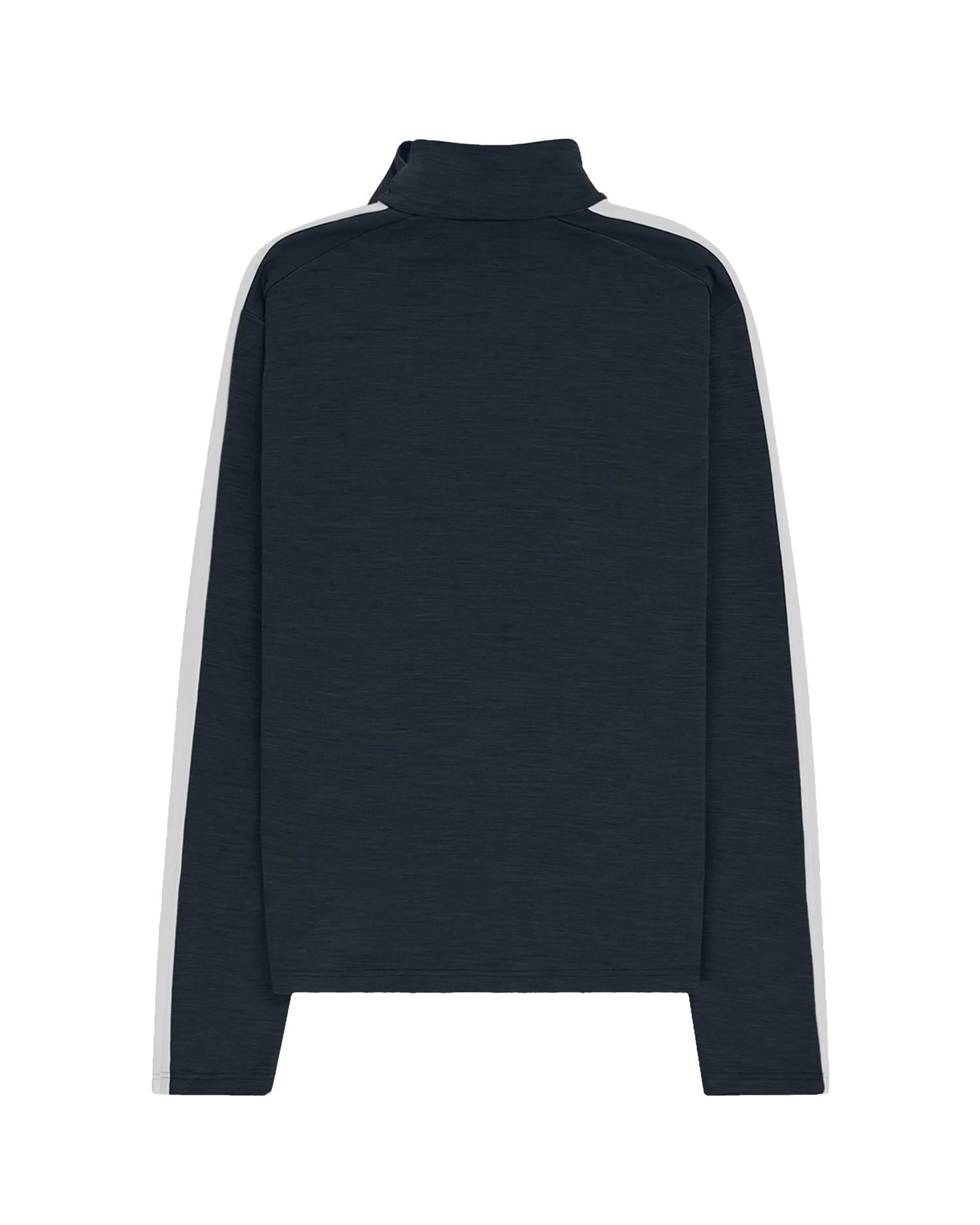 Amundsen 5Mila Half Zip Mens Stripe Genser Marine