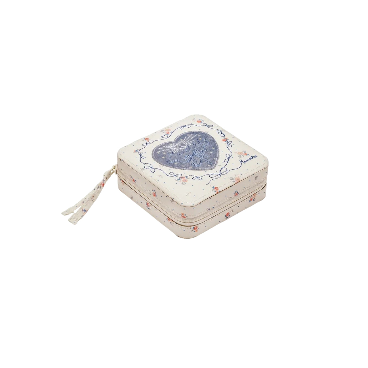 Maanesten Amelia Jewelry Box Smykkeskrin Beige Og Blå - modostore.no