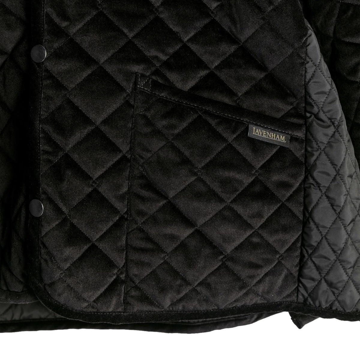 Lavenham Paneled Bomber Jacket Jakke Sort