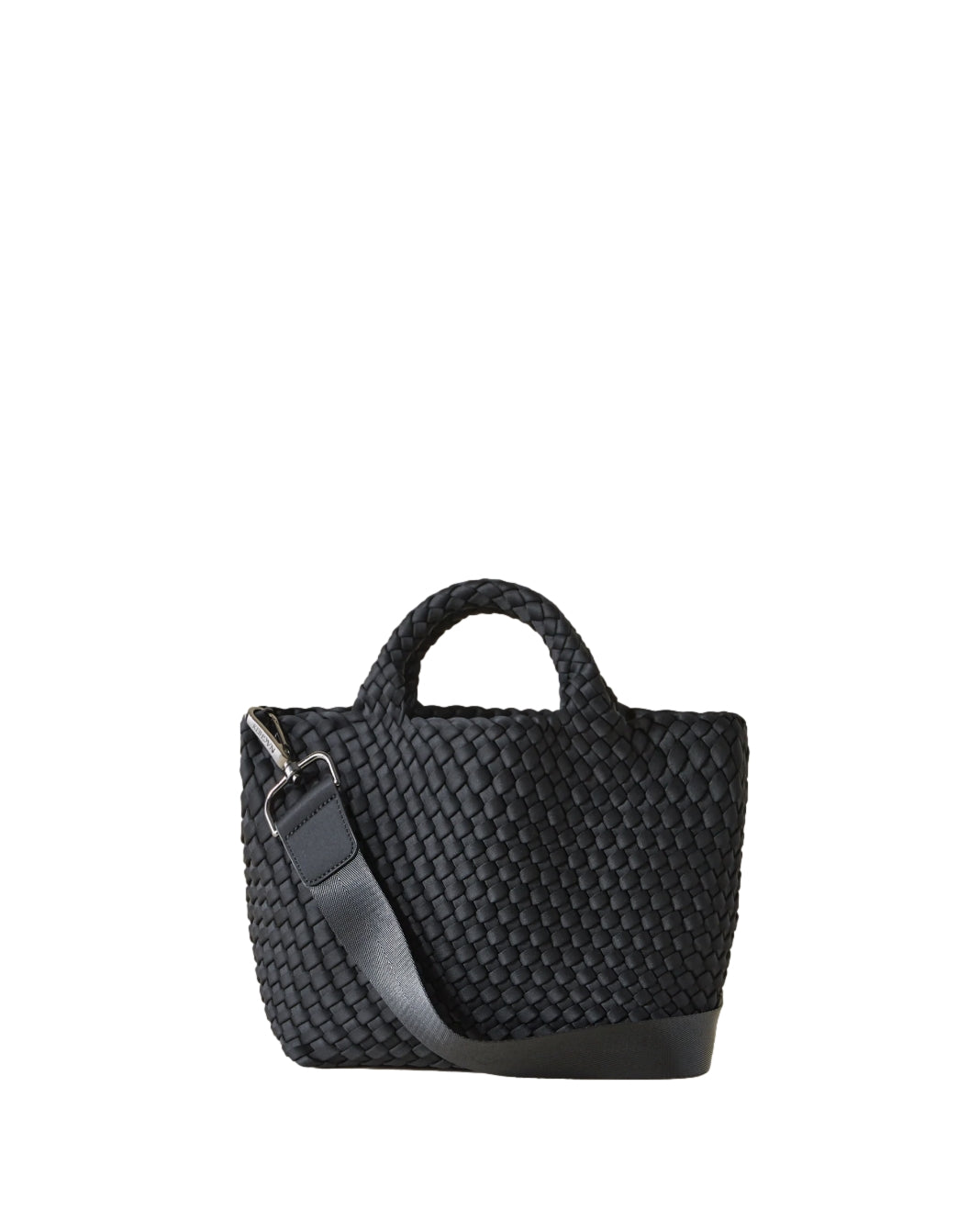 Sort Naghedi St. Barths Small Tote-veske med påsydde håndtak og romslig design, laget av slitesterkt materiale.