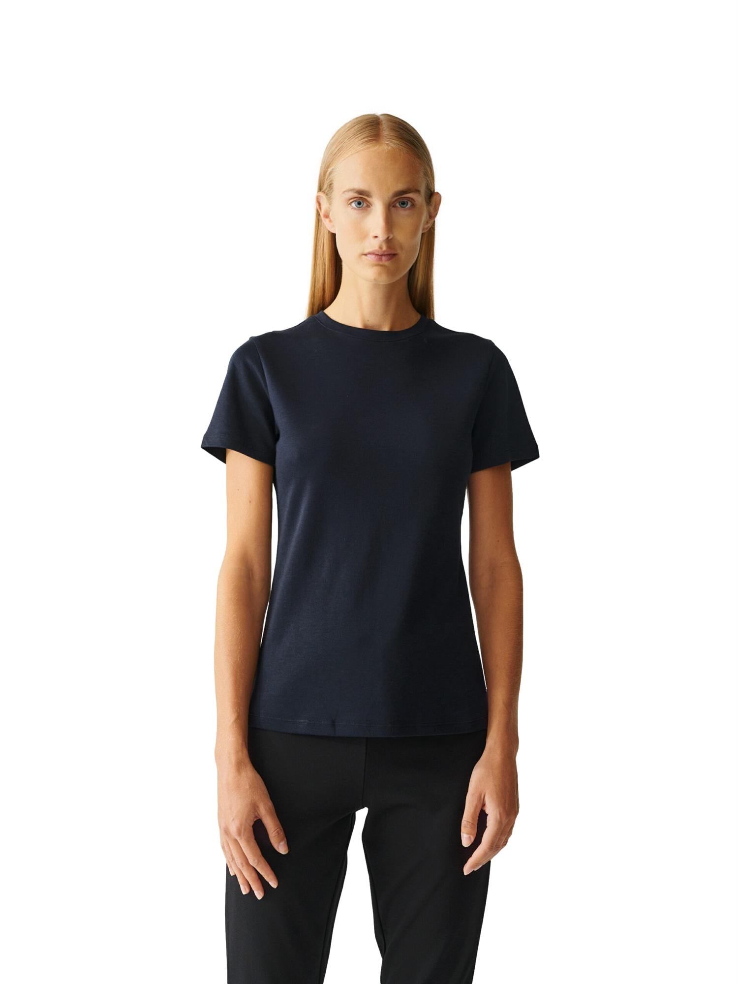 Julie Josephine Agnes Tee T-shirt Mørkeblå
