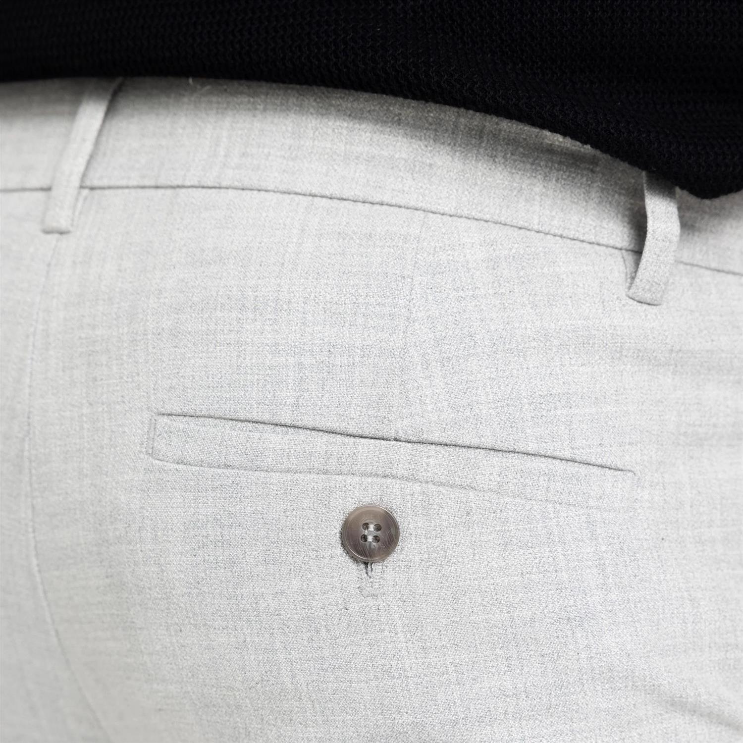 Plain JoshPL Bukse Lys Grå Melert