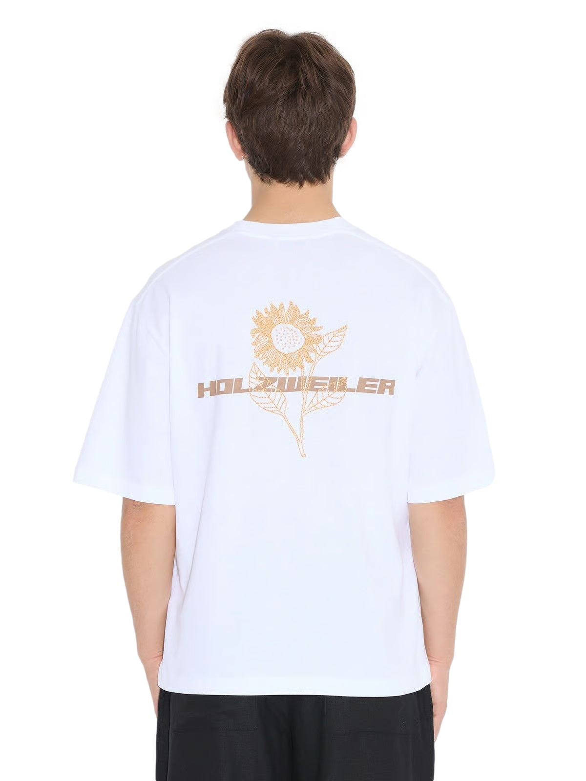 Holzweiler Ranger Sunflower Tee T-shirt Hvit Og Brun - modostore.no